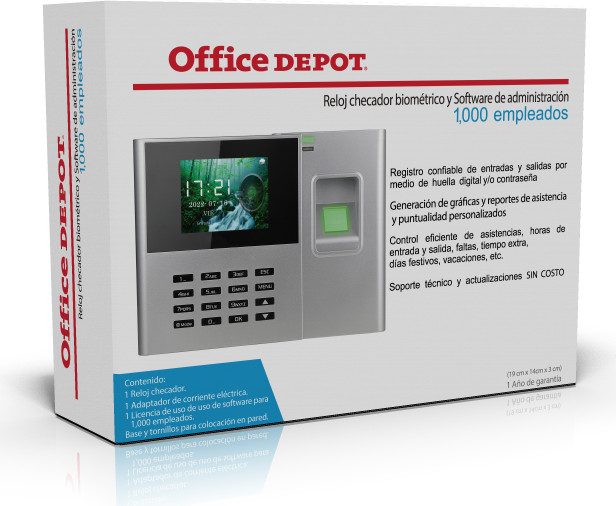 TimeOffice | Precio de relojes checador con software de administración  incluido